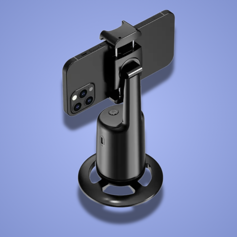 Kapturix Pro – Trépied Intelligent à Suivi Automatique | Rotation 360°, Détection Faciale & Stabilisation Vidéo pour Smartphone