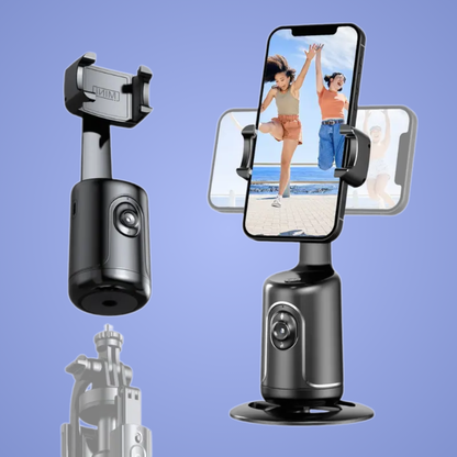 Kapturix Pro – Trépied Intelligent à Suivi Automatique | Rotation 360°, Détection Faciale & Stabilisation Vidéo pour Smartphone
