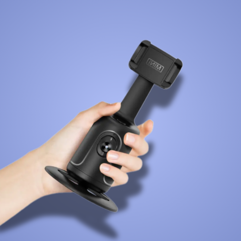 Kapturix Pro – Trépied Intelligent à Suivi Automatique | Rotation 360°, Détection Faciale & Stabilisation Vidéo pour Smartphone